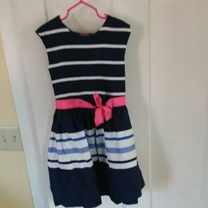 Carter's girls size 6x navy blue cotton dress